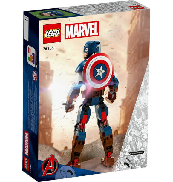 76258 LEGO® Marvel Строительная фигурка Капитана Америки | Sumka