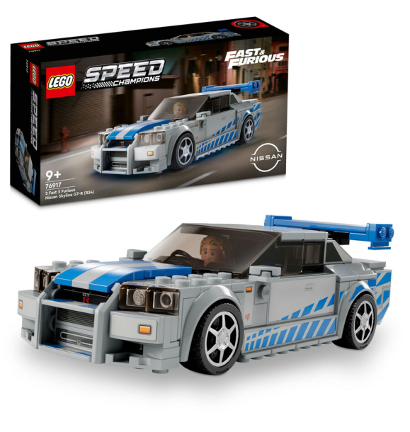 76917 LEGO® Speed Champions Faster Furious Nissan Skyline GT-R (R34) | Sumka