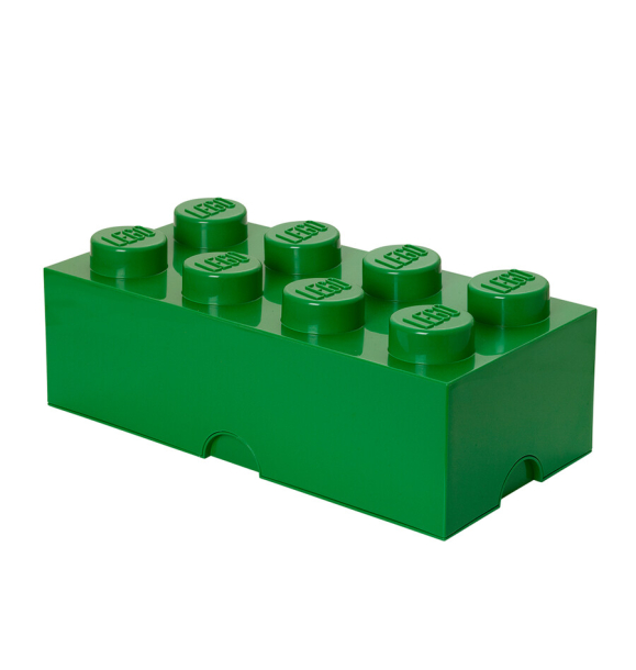 40041734 LEGO Storage Brick 8 — зеленый | Sumka