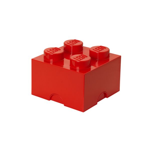 40031730 LEGO Storage Brick 4 — красный | Sumka