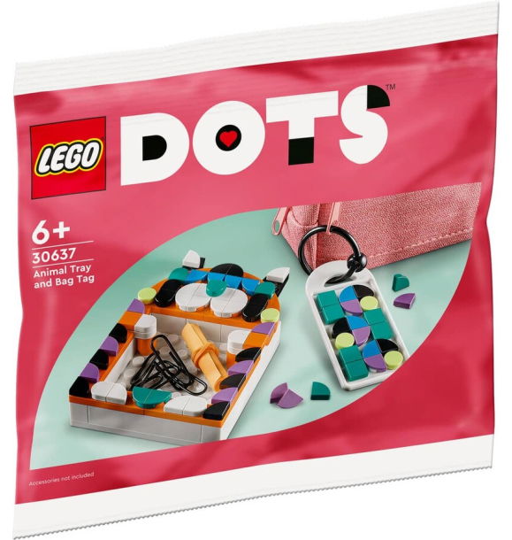 30637 LEGO® DOTS Украшение для подноса и сумки с изображением животных | Sumka