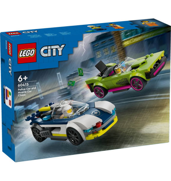 60415 Полицейская машина LEGO® City и погоня на спортивных машинах | Sumka