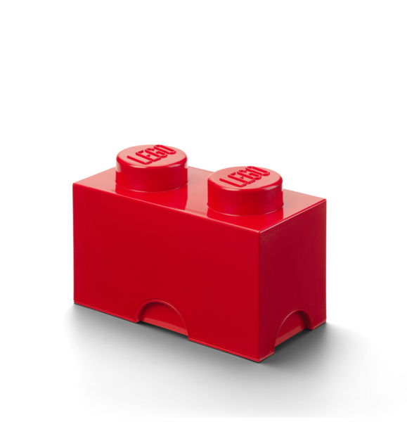 40021730 LEGO Storage Brick 2 — красный | Sumka