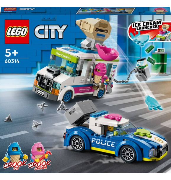 60314 Полицейская погоня на грузовике с мороженым LEGO® City | Sumka