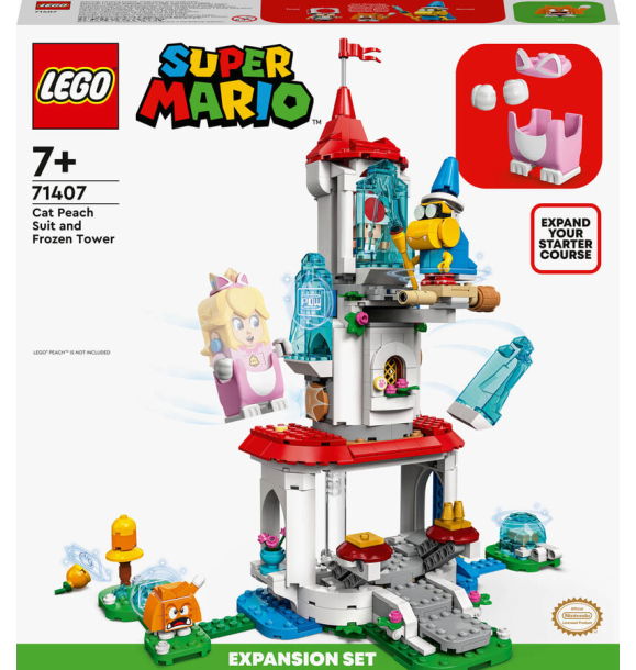 71407 LEGO Super Mario™ Персиковый костюм кота и дополнительный набор «Ледяная башня» | Sumka