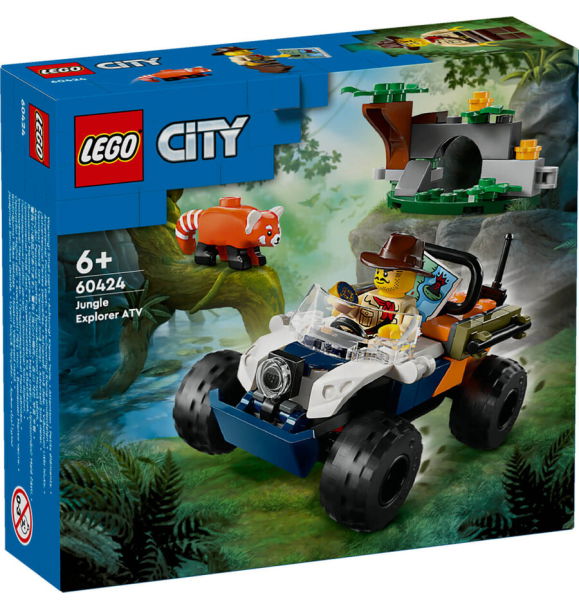 60424 LEGO® City: Приключения Красной Панды в поисках исследователя джунглей на квадроцикле | Sumka