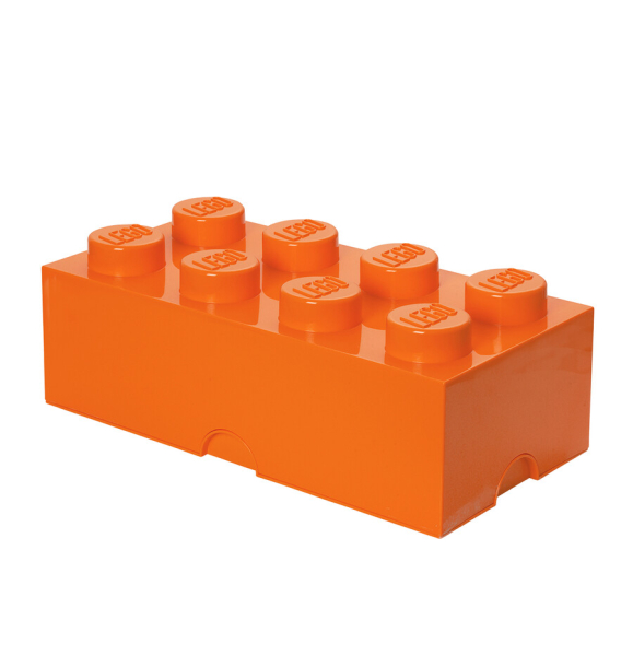 40041760 LEGO Storage Brick 8 — оранжевый | Sumka