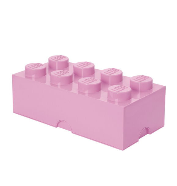 40041738 LEGO Storage Brick 8 — светло-фиолетовый | Sumka