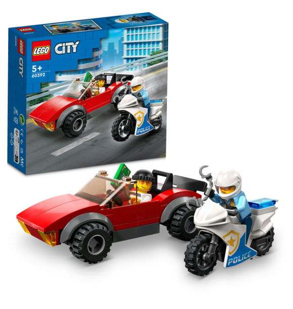 60392 LEGO® City: Полицейская погоня на мотоцикле | Sumka