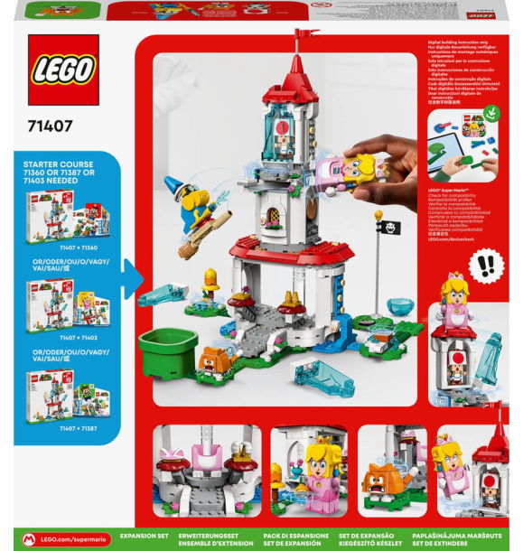 71407 LEGO Super Mario™ Персиковый костюм кота и дополнительный набор «Ледяная башня» | Sumka