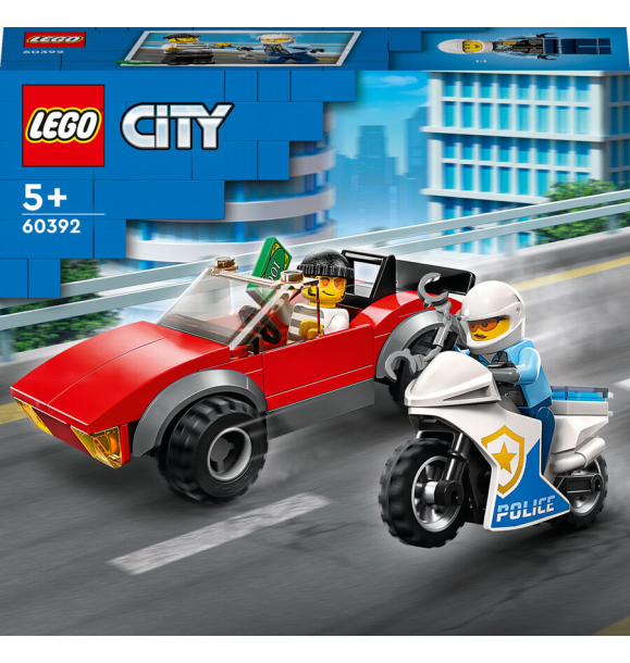 60392 LEGO® City: Полицейская погоня на мотоцикле | Sumka