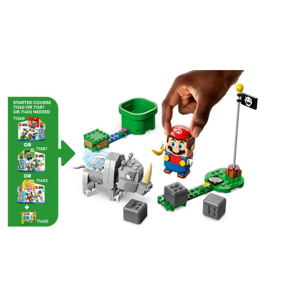 71420 Дополнительный набор LEGO® Super Mario Rhino Rambi | Sumka