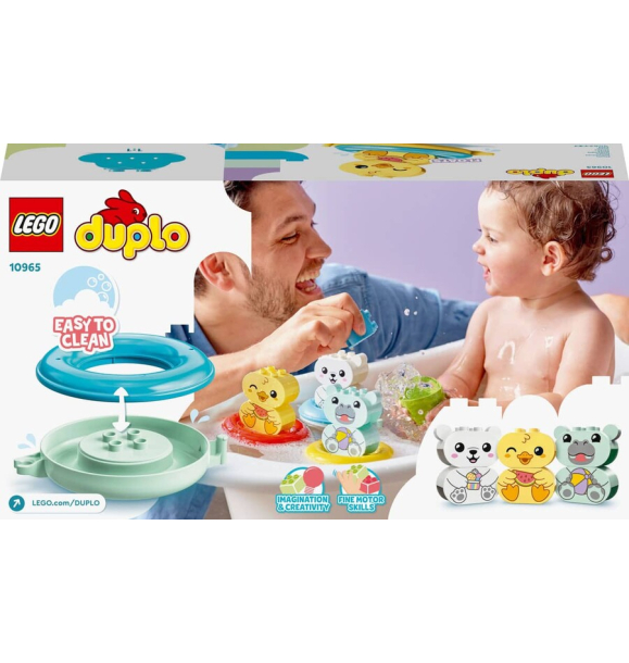 10965 LEGO DUPLO® «Веселье в ванне: плавучий поезд с животными» | Sumka