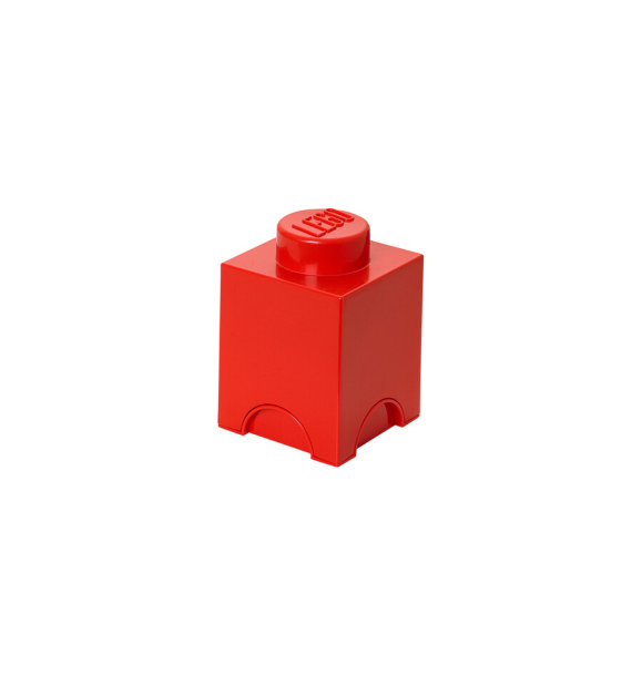 40011730 LEGO Storage Brick 1 — красный | Sumka