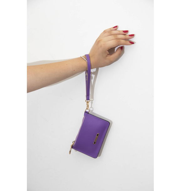 Серебряный женский кошелек Polo Purple NV1097 | Sumka