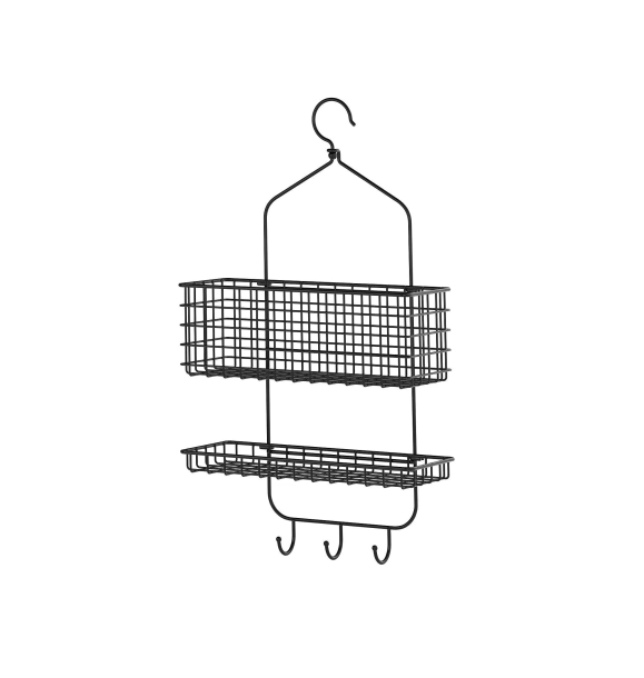 БЛЕКСЬЁН - корзина для душа, черный, 31x56 см | Sumka