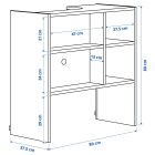 МЕТОД - Каркас шкафа вытяжки, белый, 80x37x80 см | Sumka