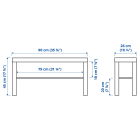 ЛАКК - тумба под ТВ, белый, 90x26x45 см | Sumka