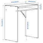ТОРАЛЬД - письменный стол, белый, 65x40 см | Sumka
