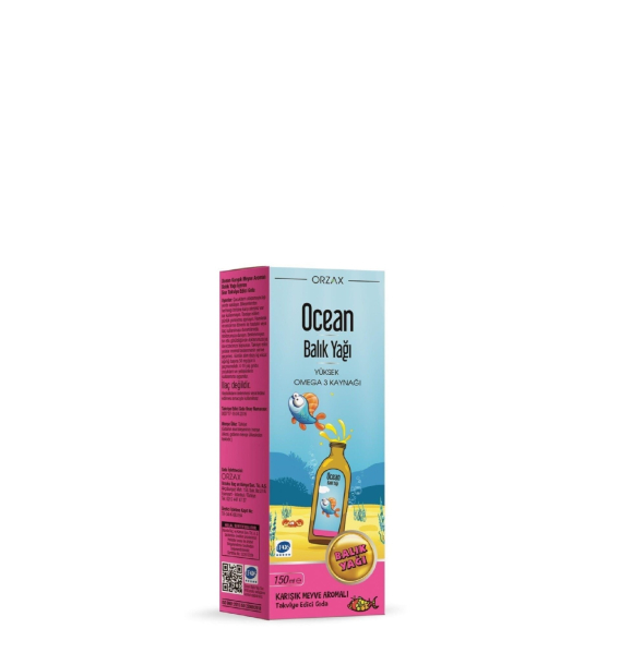 Сироп с рыбьим жиром Ocean 150 мл - [Смешанный фруктовый вкус] | Sumka