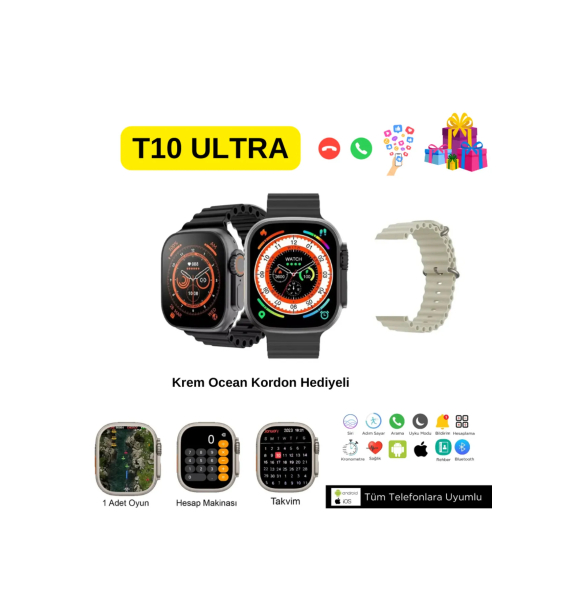 Watch 8 Ultra Smart Watch IOS Andorid Поддержка функции вызова Датчик ЖК-экран 3-кнопочные умные часы | Sumka