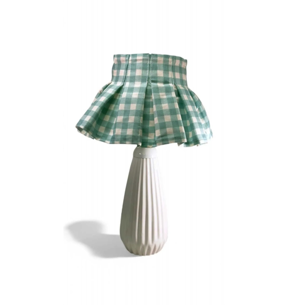 КЕРАМИЧЕСКИЙ абажур Gingham GREEN TINY PARIS | Sumka