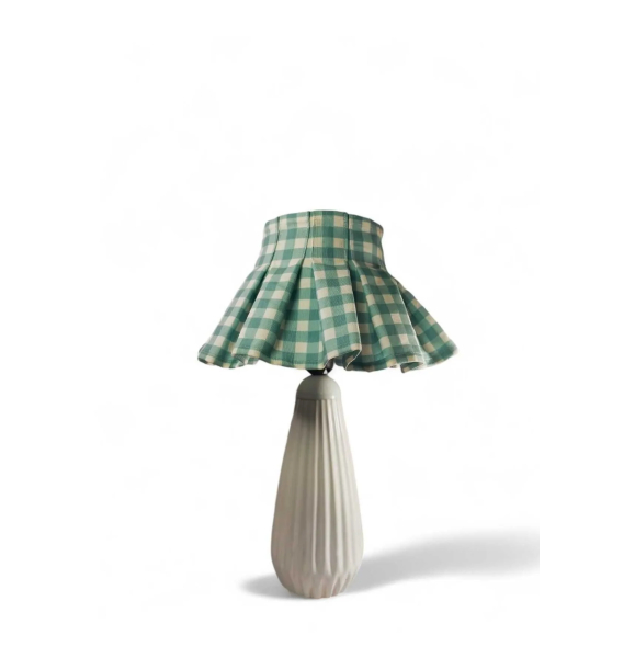 КЕРАМИЧЕСКИЙ абажур Gingham GREEN TINY PARIS | Sumka