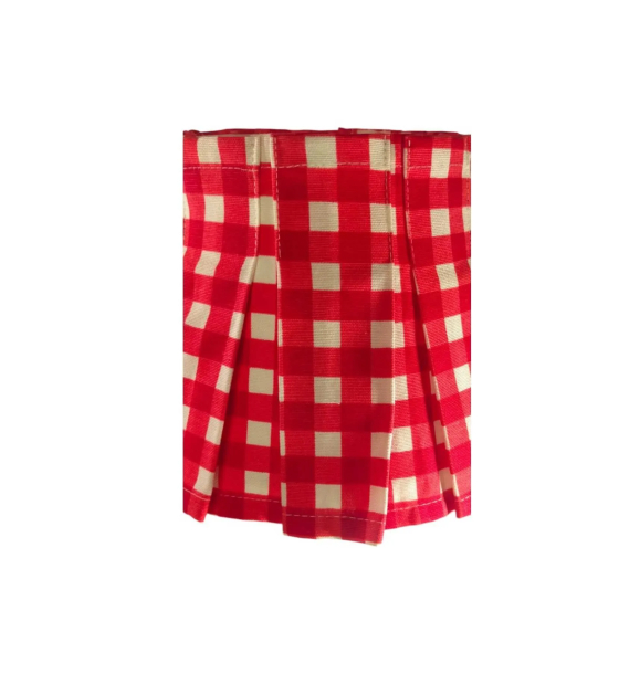 КЕРАМИЧЕСКИЙ абажур Gingham RED TINY PARIS | Sumka