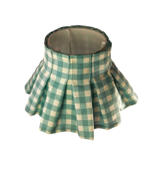 КЕРАМИЧЕСКИЙ абажур Gingham GREEN TINY PARIS | Sumka