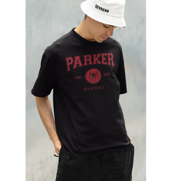 Oversize-футболка унисекс Parker 2001 Queens с Человеком-пауком | Sumka