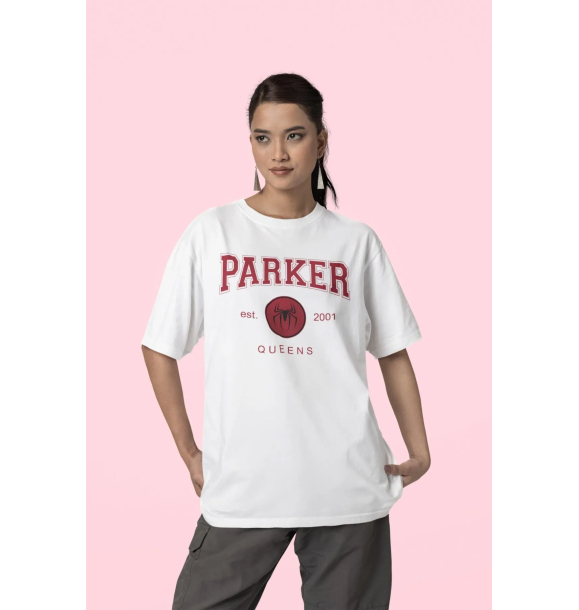 Oversize-футболка унисекс Parker 2001 Queens с Человеком-пауком | Sumka