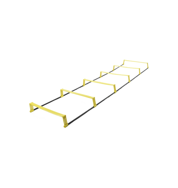 SF-MRD1 ПОРТАТИВНАЯ ЛЕСТНИЦА ДЛЯ ТРЕНИРОВКИ СКОРОСТИ И МАНЕВРЕННОСТИ, РЕГУЛИРУЕМАЯ ПО ВЫСОТЕ, 6 МТ STD Желтый | Sumka
