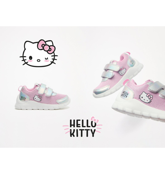 Детские кроссовки Hello Kitty ©sanrio с переливающимися принтами | Sumka