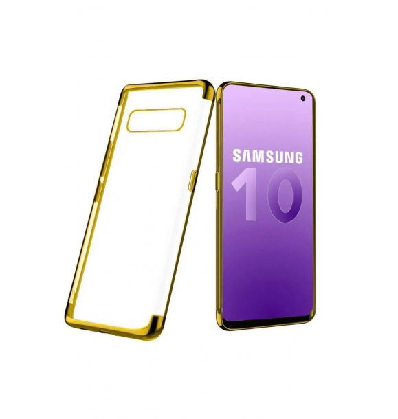 Силиконовый чехол с углами защиты и лазерной отделкой для Samsung Galaxy S10 Plus. | Sumka