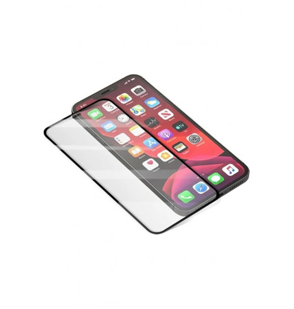 Лучшая защитная пленка для экрана из закаленного стекла 3D для iPhone 12 Pro Max 6.7 9h, черная | Sumka