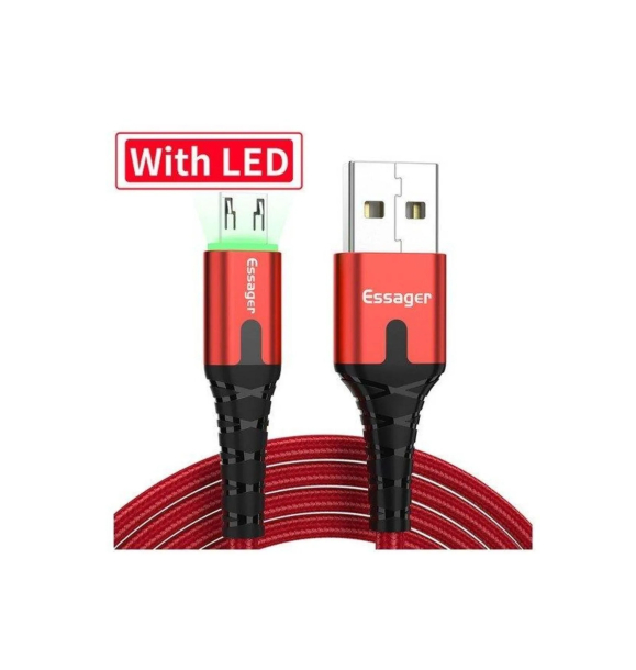 Essager 2.4A Микро USB кабель с LED-подсветкой 200 см | Sumka