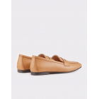 Женская обувь Loafer из настоящей кожи цвета таба. | Sumka