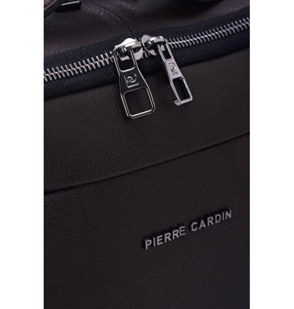 Мужской рюкзак Pierre Cardin коричневый pc001199 | Sumka