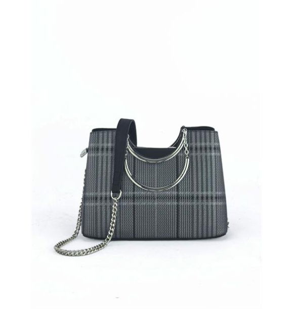 Женская сумка Kriste Bell Plaid Platinum 7140 | Sumka