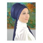 Модель Hürrem Single Unit Scarf и темно-синий чепчик Stone | Sumka