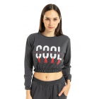 Женский костюм Cool с принтом Cool Summer из 2-х нитей, цвет фуме, обрезанный. | Sumka