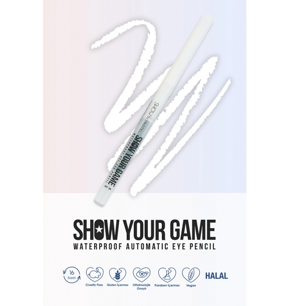 Водостойкий гелевый карандаш для глаз Show Your Game — Gel Eye Pencil 405 | Sumka