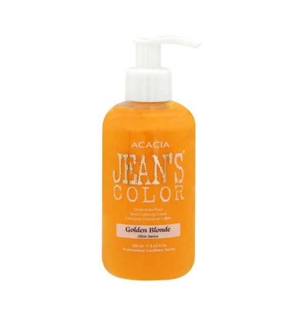 Цвет волос Jean's Color Golden Blonde (Золотой блонд) 250 мл. Безаммиачная краска для волос с цветными балаяжами. | Sumka