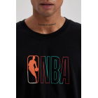 DeFactoFit Футболка Oversize с круглым вырезом и надписью NBA | Sumka