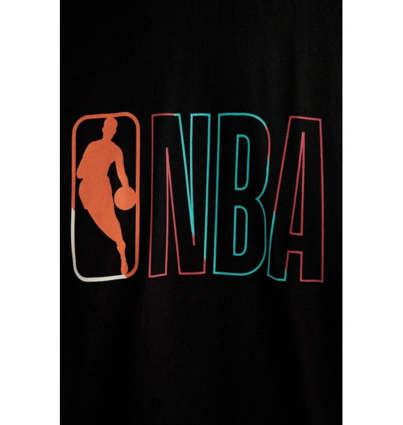 Футболка NBA Oversize из 100% хлопка с круглым вырезом и короткими рукавами A1890ax23sm | Sumka