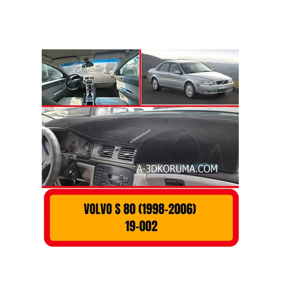 Защита передней панели / панели / торпедо VOLVO S80 1998-2006 - чехол - коврик | Sumka