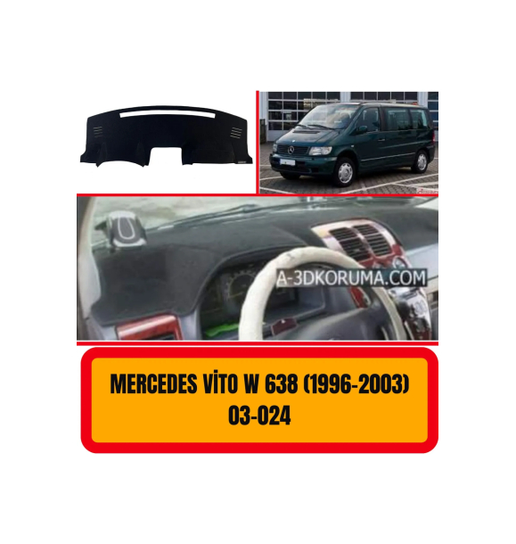 MERCEDES -BENZ VİTO W638 1996-2003 ПРЕДНЯЯ ГРУДЬ / ПАНЕЛЬ / ЗАЩИТА ПРИБОРНОЙ ПАНЕЛИ - ЧЕХОЛ - КОВРИК | Sumka