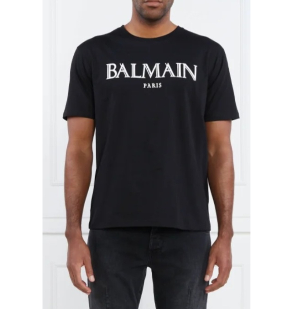 ФУТБОЛКА С ПРИНТОМ BALMAIN PARIS AH0EG000BC27 | Sumka