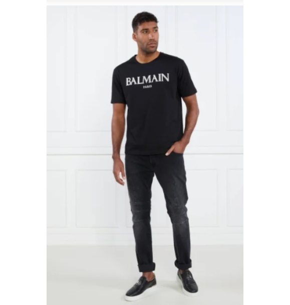 ФУТБОЛКА С ПРИНТОМ BALMAIN PARIS AH0EG000BC27 | Sumka