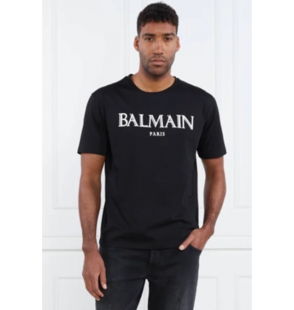 ФУТБОЛКА С ПРИНТОМ BALMAIN PARIS AH0EG000BC27 | Sumka